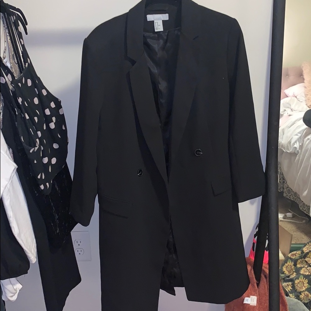H&M long blazer coat